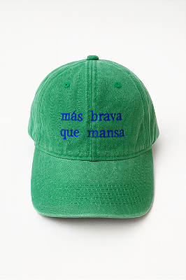 Boné Más Brava que Mansa verde