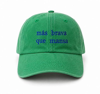 Boné Más Brava que Mansa verde