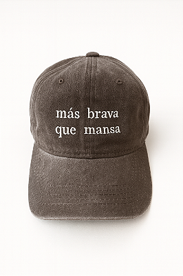 Boné Más Brava que Mansa marrom