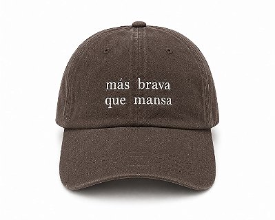 Boné Más Brava que Mansa marrom