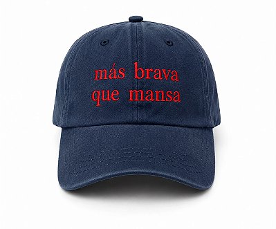 Boné Más Brava que Mansa azul