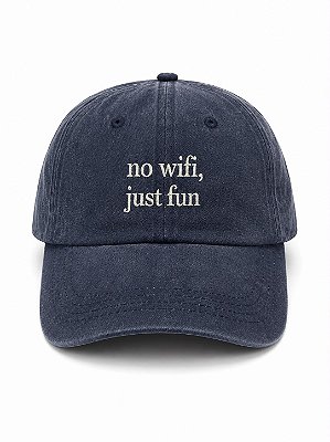 Boné Infantil No wifi, just fun