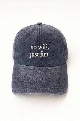 Boné Infantil No wifi, just fun