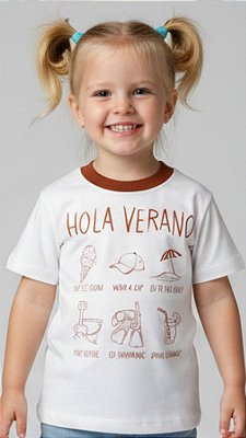 CAMISETA INFANTIL HOLA VERANO