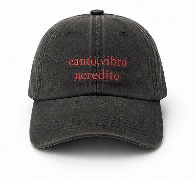 Boné Canto, Vibro, Acredito - Collab A.mar + Beira-Rio
