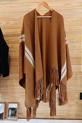 Poncho Identidade - caramelo