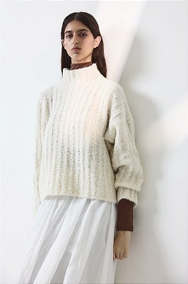 SUÉTER REFÚGIO CRU - 100% LÃ DE ALPACA