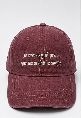 Boné Je Suis Cagué pra o que me Enché le Saquê- França