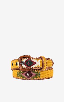 Cinto Mayan Handmade - Mostarda