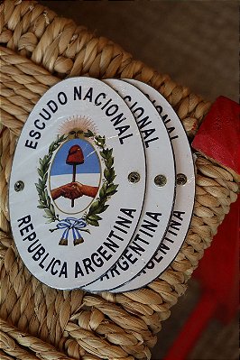 Chapa Decorativa Brasão Argentina | ARANDU + A.MAR — TAM. P