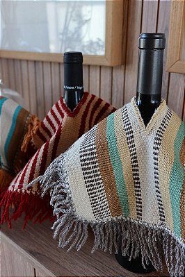 Poncho Artesanal para Vinho | Arandu - Off White