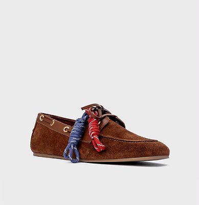 Loafer Dockside Carrano + A.mar Couro Suede Marrom Walnut