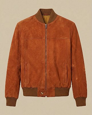 Jaqueta masculina de couro carpincho Morley | Arandu