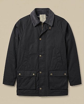 Jaqueta Encerada Masculina Azul Marinho | Arandu