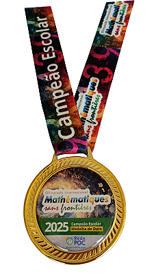 Medalha 2025 Escolar Ouro