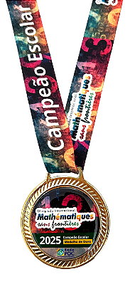 Medalha 2025 Escolar Ouro
