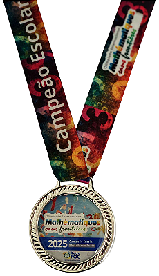Medalha 2025 Escolar Prata