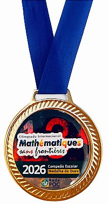 Medalha 2026 Escolar Ouro