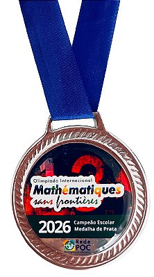 Medalha 2026 Escolar Prata