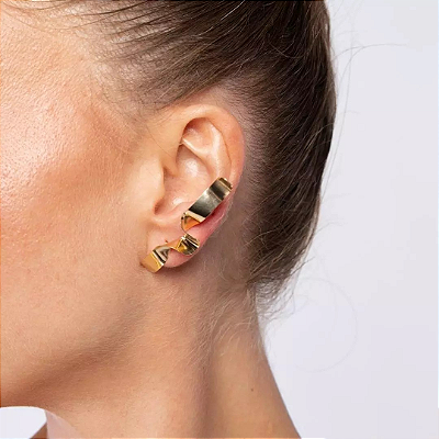 EAR CUFF CURVE - DOURADO
