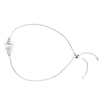 PULSEIRA GRAVATA MENINO ZIRCÔNIA BRANCA