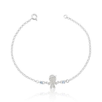 PULSEIRA MARINHA MENINO CRAVEJADO BRANCO