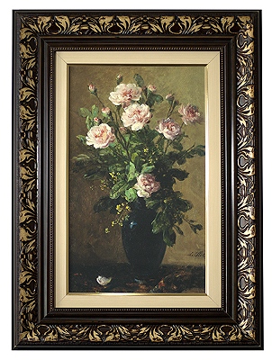 Buquê de rosas em vaso - Eugène Petit