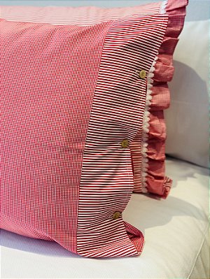 Fronhas Lili Vichy Vermelho