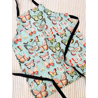 Avental Borboleta Aqua