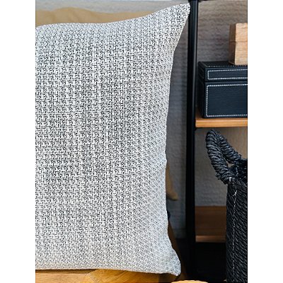 Almofada Londres Branca e Preta