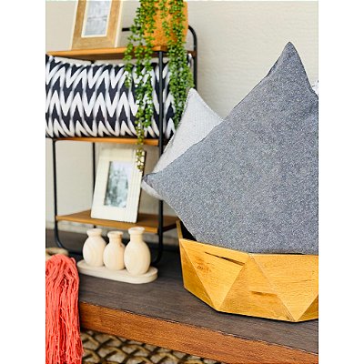 Almofada Cinza Minimalista