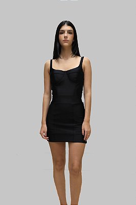 VESTIDO MEIA TAÇA ZÍPER TRATORADO