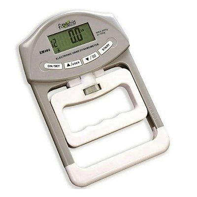 Dinamômetro Digital Manual Medidor de Força das Mãos Fisioterapia Reabilitação e Avaliação Física até 90kg - FITMETRIA
