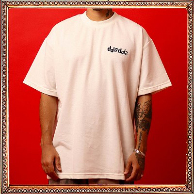Camiseta DoisDois Oversized "BLOOD" Off White
