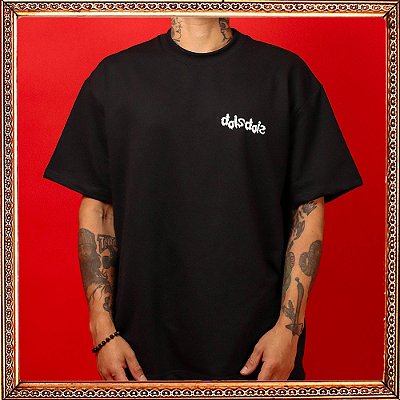 Camiseta DoisDois Oversized "BLOOD" Black/White