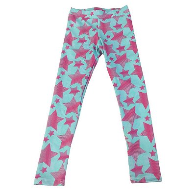 Legging Suplex Azul Estrela Pink