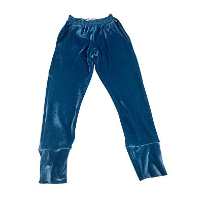 Jogger Plush Azul Petroleo