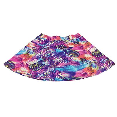 Short Saia Borboletas Lilas