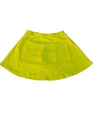 Short Saia Amarelo Neon