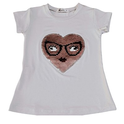 Camiseta Coração Óculos