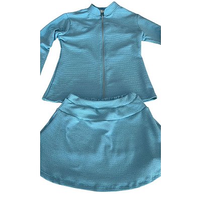Conjunto Beach Tenis Verde Água textura