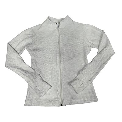 Casaco Esportivo Branco Textura
