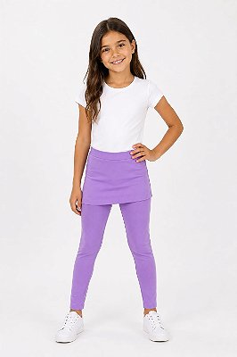 Legging Com Saia Reta Lavanda