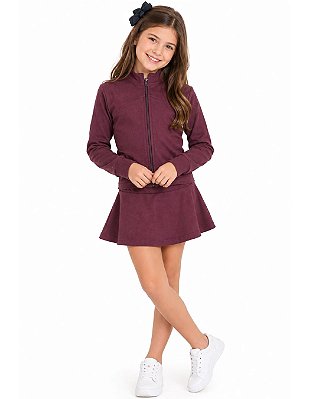 Conjunto Beach Tenis Burgundy
