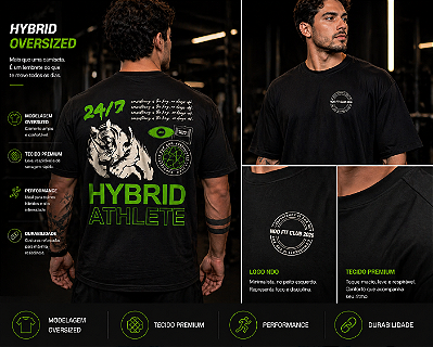 Camiseta Hybrid Oversized