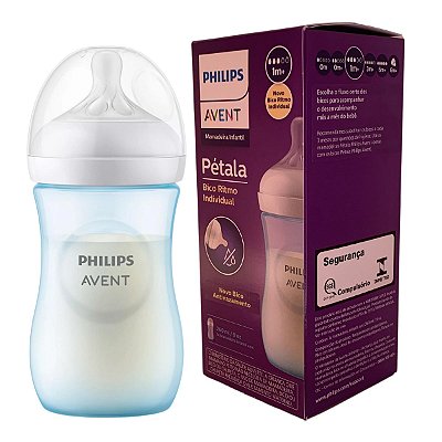 Mamadeira Philips Avent Pétala 260ml 1m+ Ritmo Individual