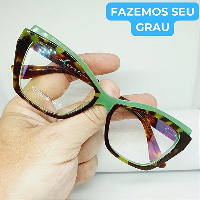 Óculos de GRAU feminino Estilosa armação modelo Onça CV1060