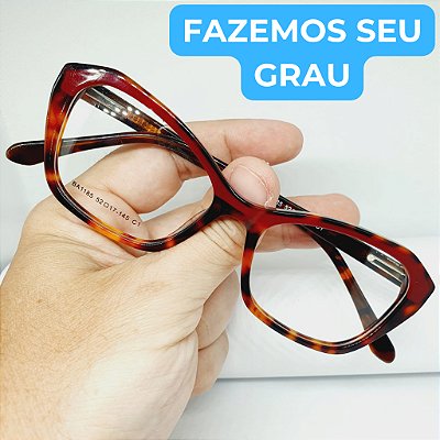 Armação para Óculos de GRAU feminino  Estilosa modelo Onça CV1051