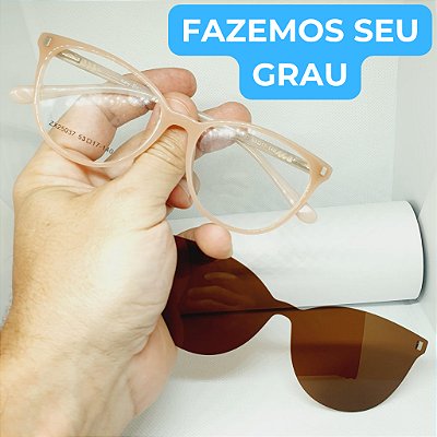 Armação para óculos de grau feminino Clipon modelo CV1077