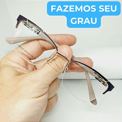 Armação para óculos de grau feminino metal estilo gatinho armação modelo CV1066